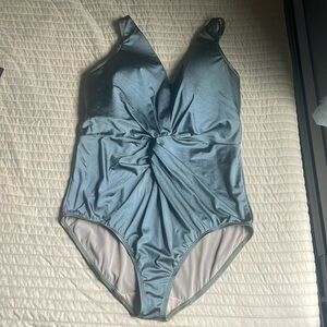 Cacique Olive Green Swimsuit, size 22